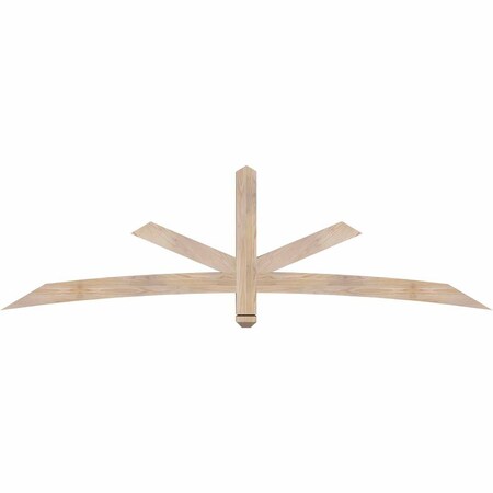 Ekena Millwork Alberta Smooth Timber Gable Bracket, Douglas Fir, 84"W x 24"H x 3 1/2"D x 3 1/2"F, 7/12 Pitch GBW084X24X0404ALB00SDF